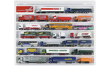 herpa 029216 - LKW Schaukasten 1:87, Hängevitrine für Hängerzüge,Showcase,Display,Miniaturen, Modellbau,Kunststoff- Weiß (56.7cm x 44,5 cm x 3,7cm) im Sale